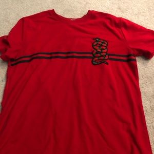 red snake tee shirt designer